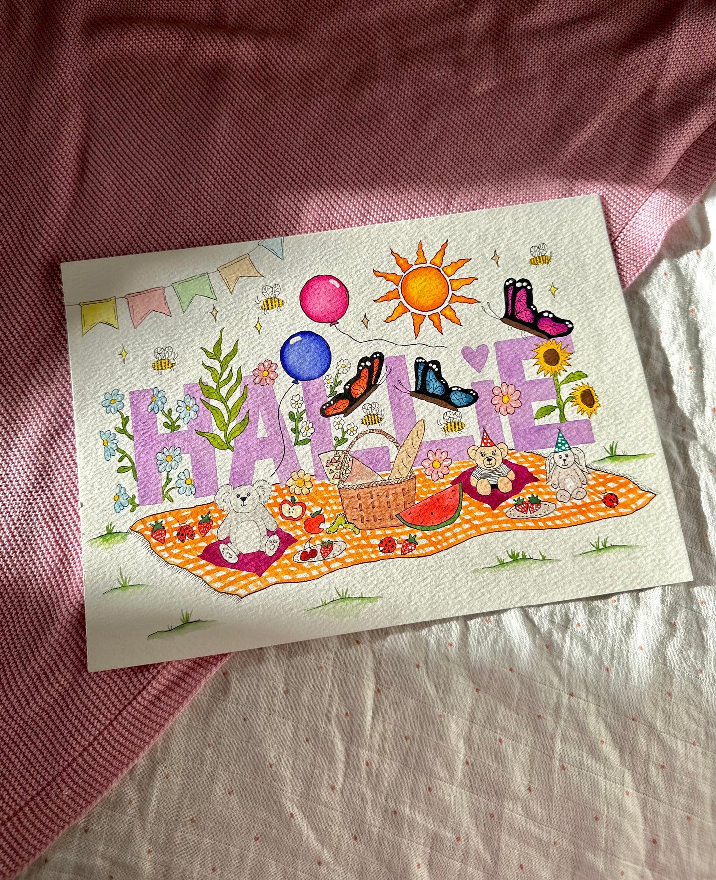 Personalised Hand Painted Name Artwork