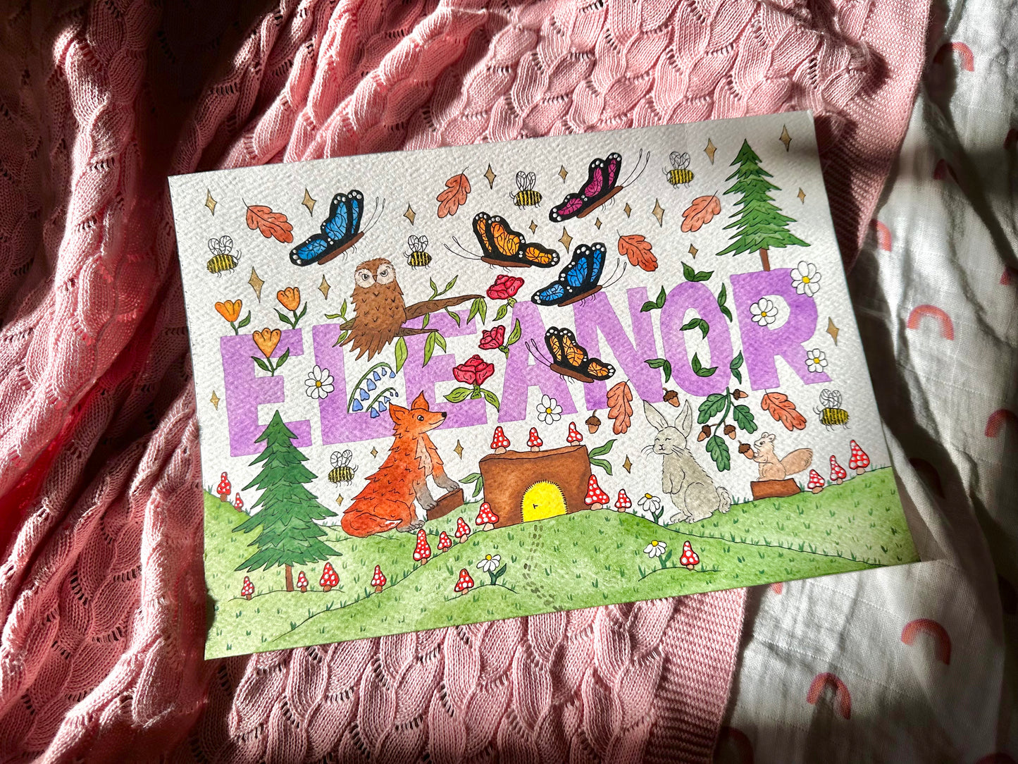 Personalised Hand Painted Name Artwork