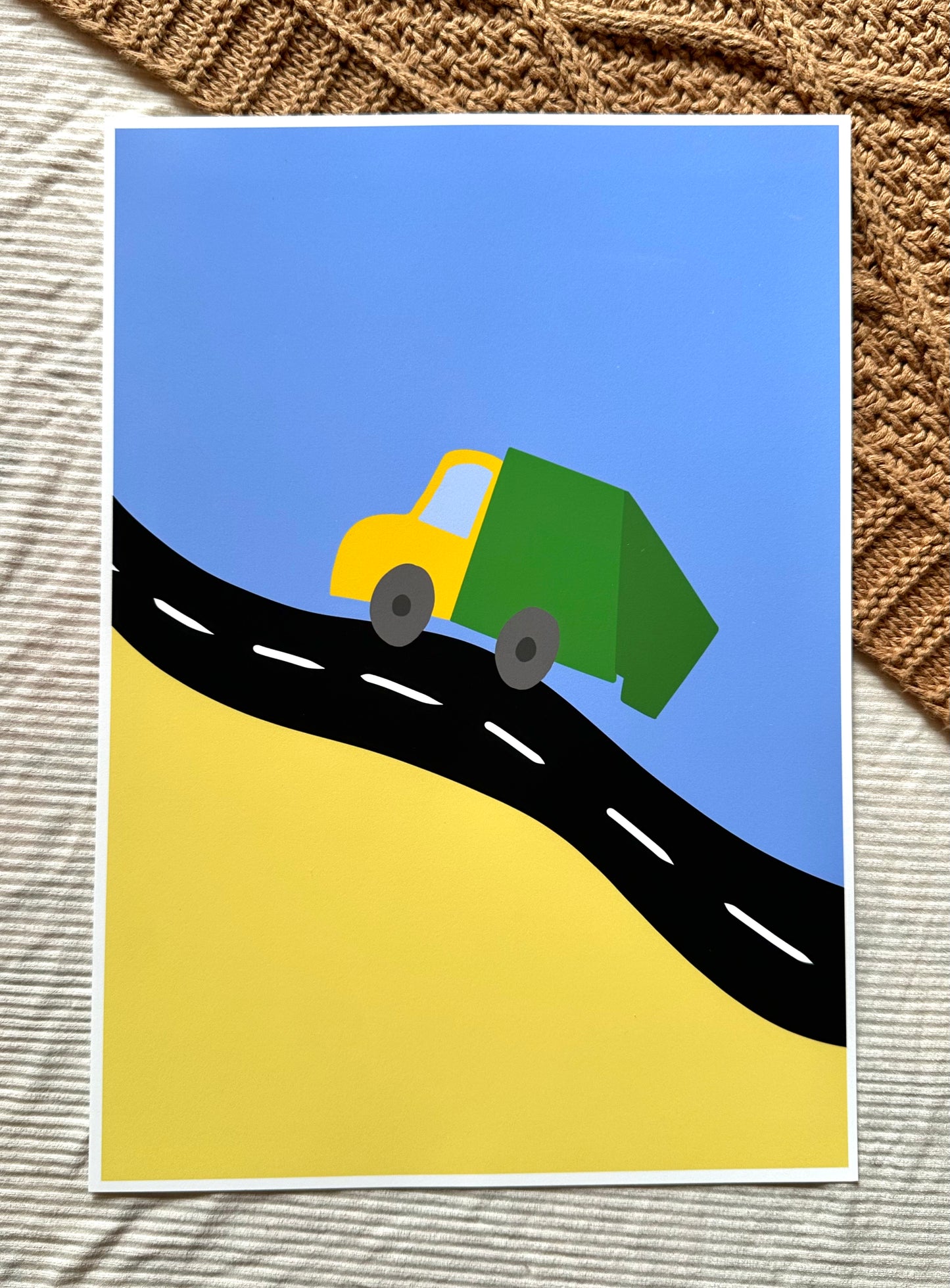 Car & Garbage Truck Prints