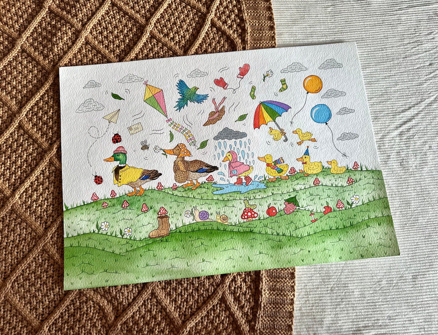 Ducks day out Print - Limited Edition Print