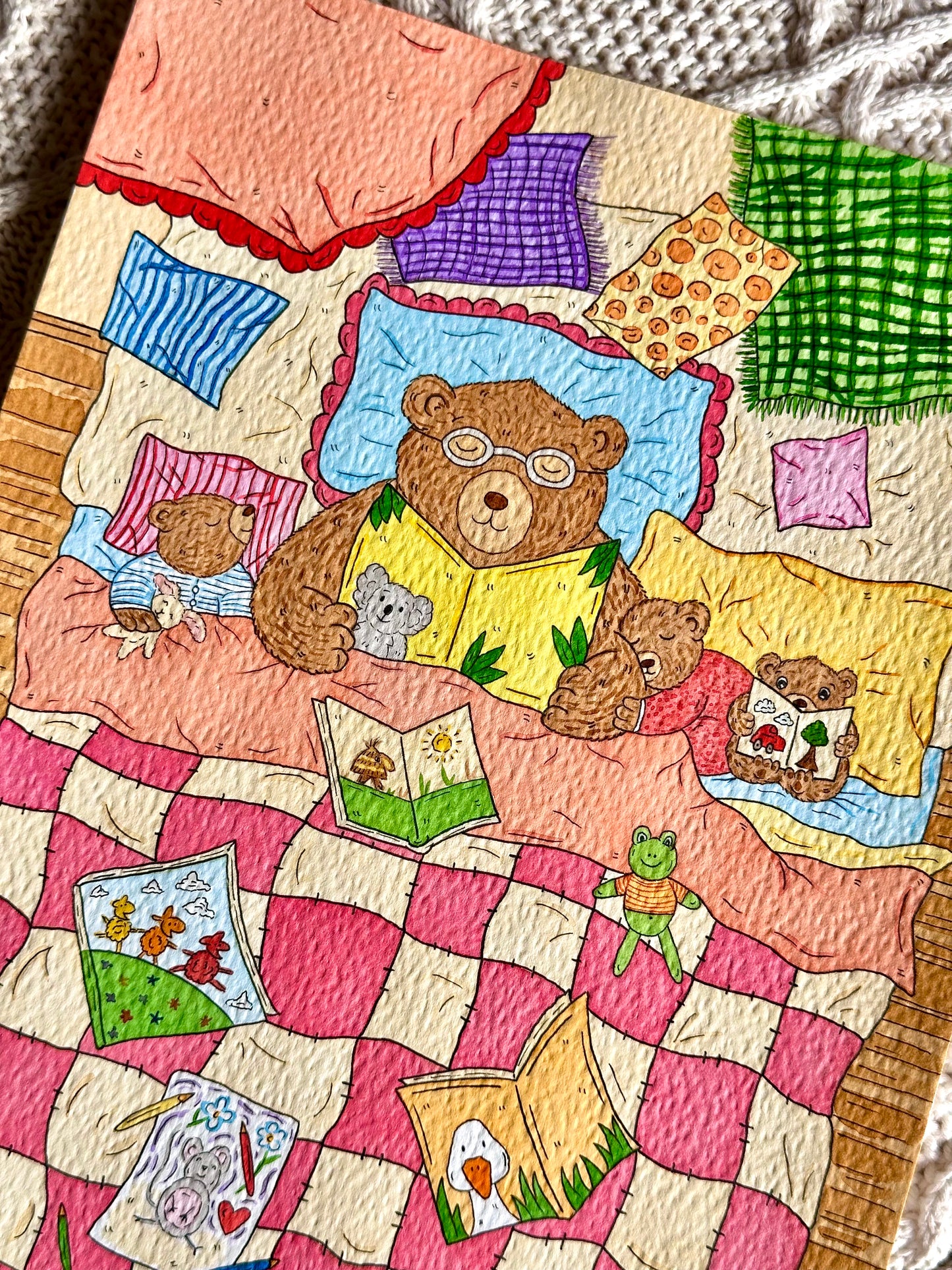 Bears Bedtime Story Print