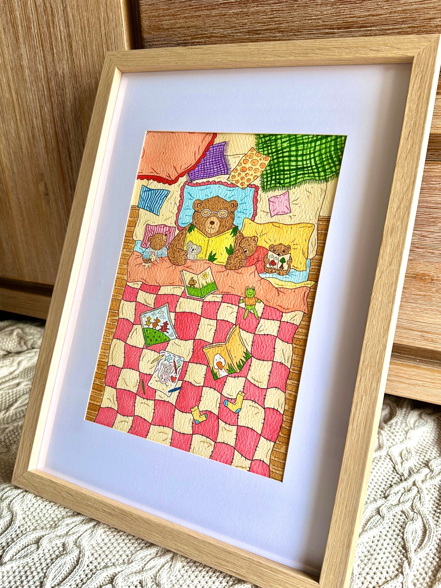 Bears Bedtime Story Print