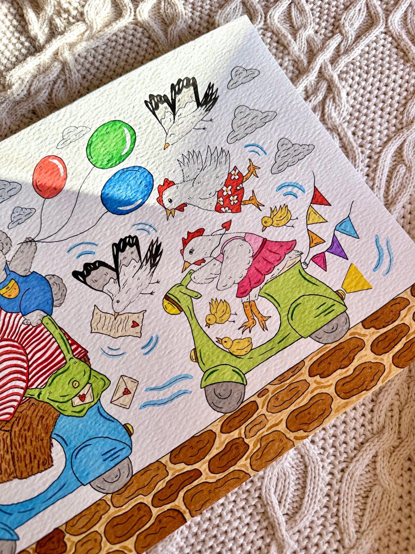 Wild on Wheels Print
