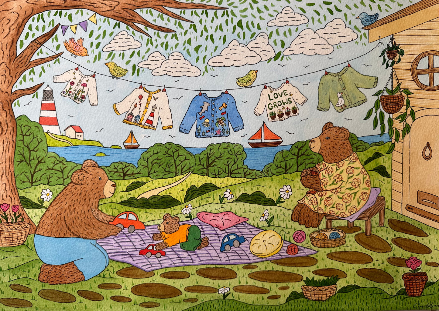 TINY TOTS ART x DAISY AND RIVER - Limited Edition Print