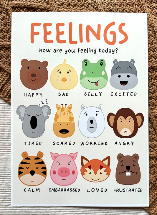 Feelings Chart Print