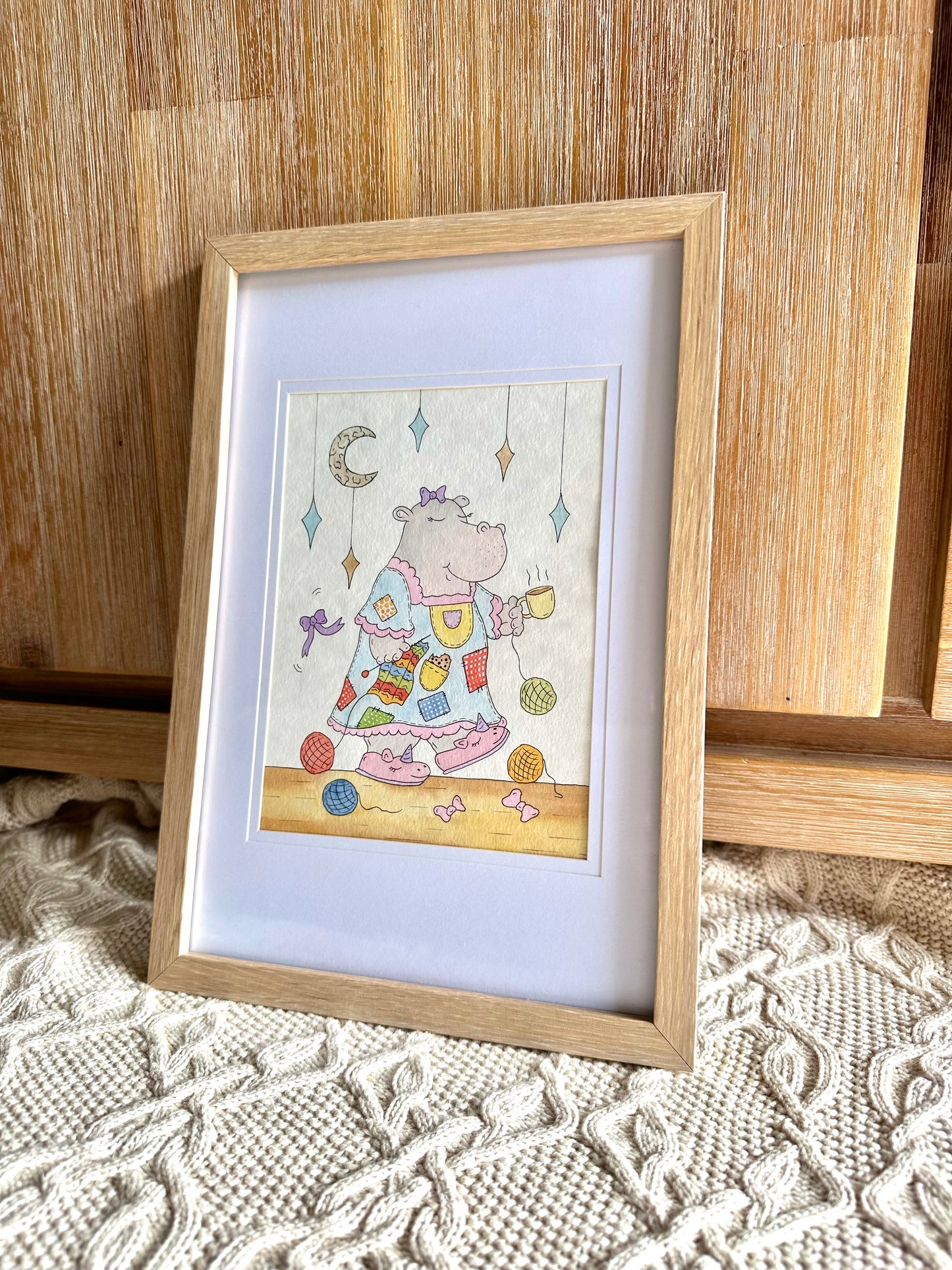 Grandma Hippo Print