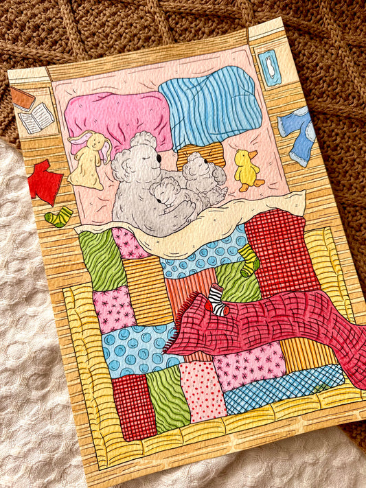 Co-sleeping Koalas Print